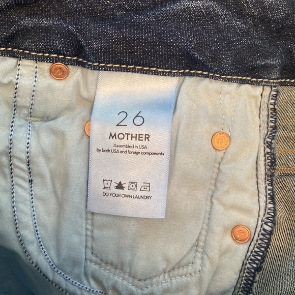 MOTHER The Looker high waisted ankle fray jeans. Size 26. - Picture 9 of 9